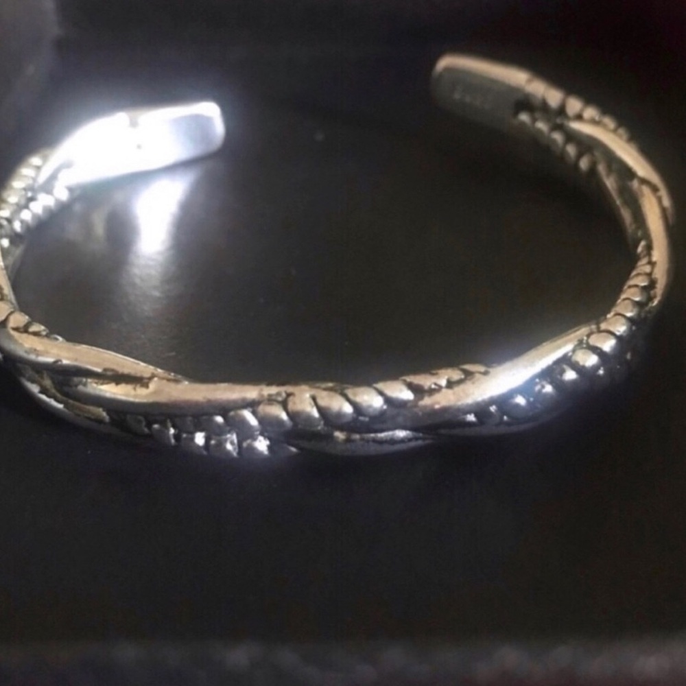Sterling Silver Braided Cuff Bracelet